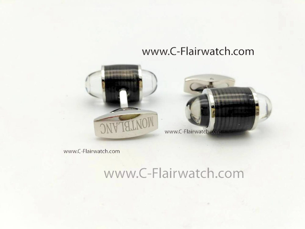 Copy Montblanc Cufflinks - Black Carbon Cufflink